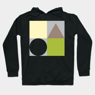 Color Blocks with Basic Shapes Hoodie